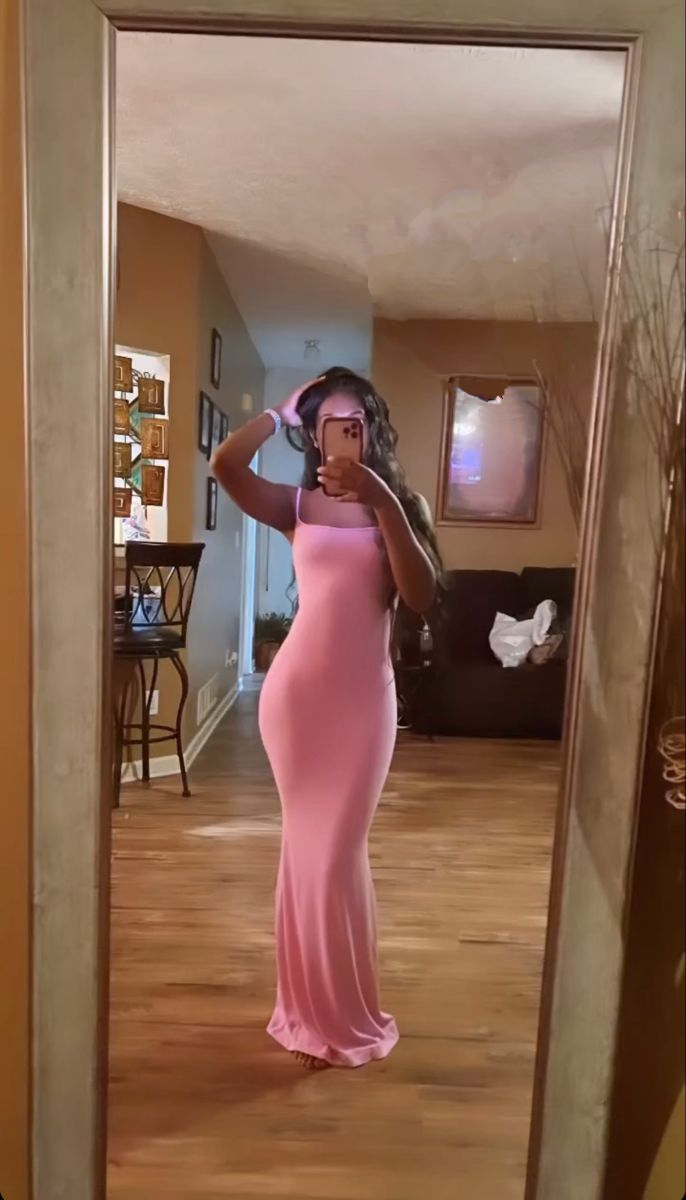 Sexy Pink Tight Prom Dress,Pink Formal Gown,Pink Party Gown Y5247 –  Simplepromdress