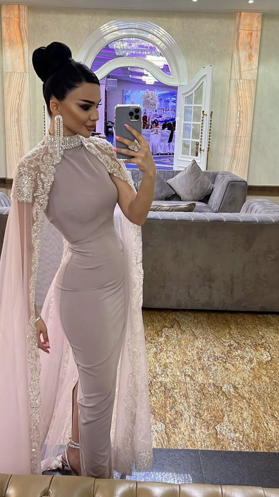 long sleeve evening gowns saudi arabia