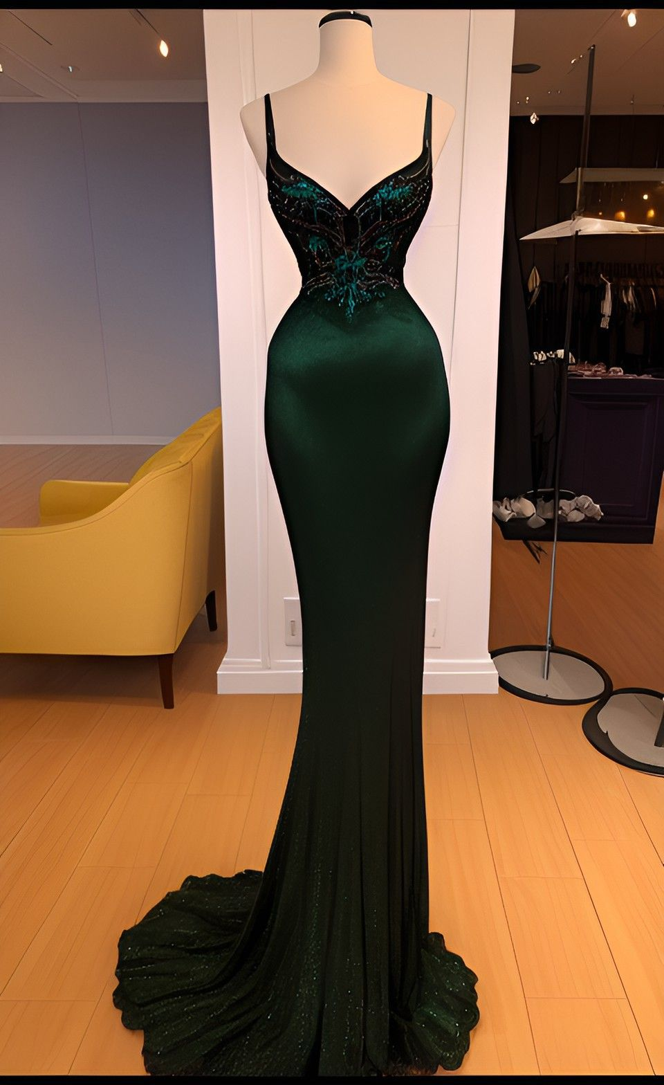 Emerald Green Pageant Dress