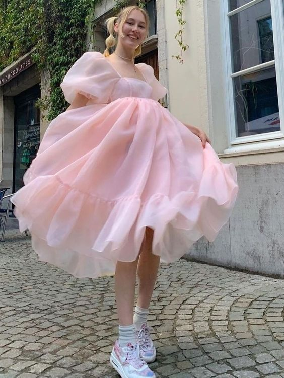 Pink Tutu Prom Dress