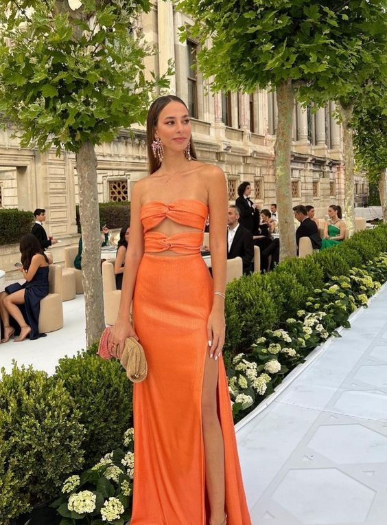 Sexy Orange Formal Dresses