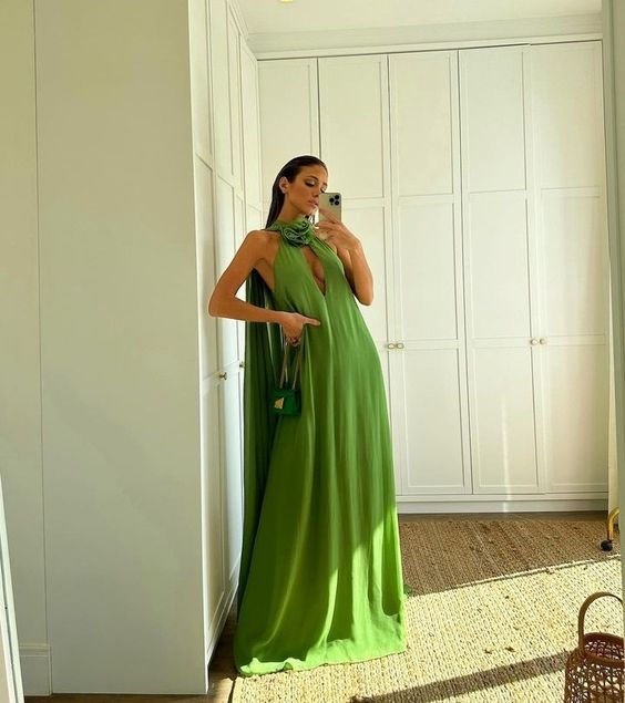 Simple Green Dress