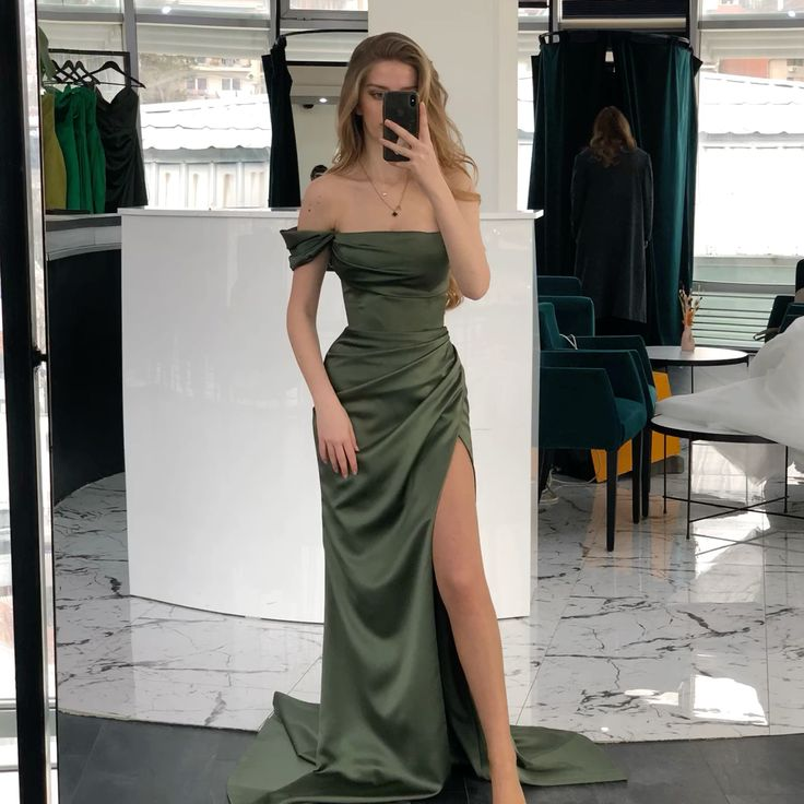 Charming Olive Green Prom Dress Formal Dress Y7430 Simplepromdress