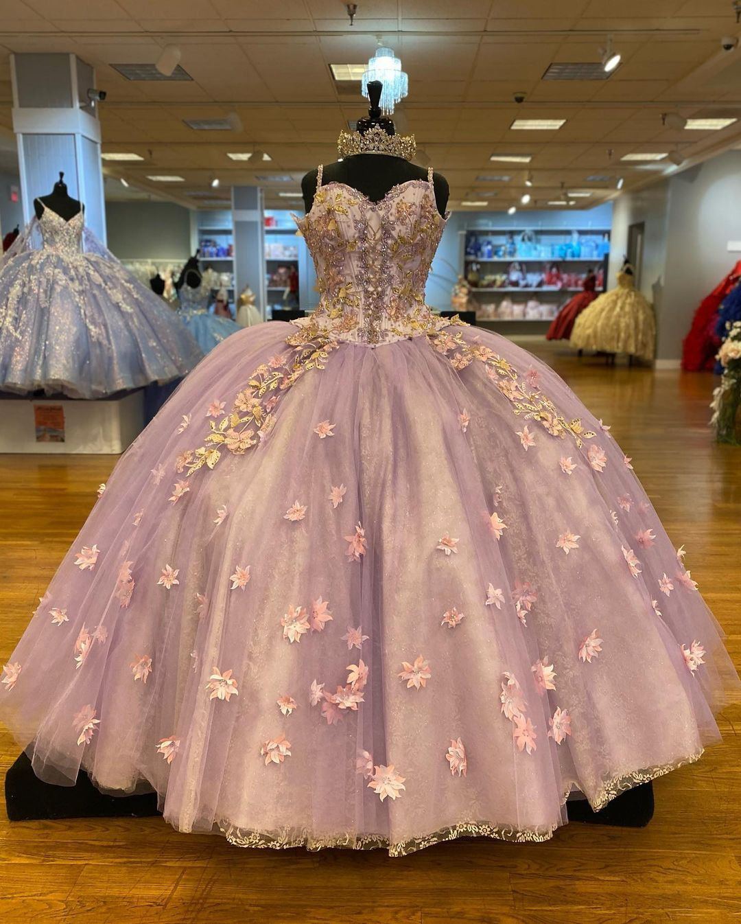 pretty purple quinceanera dresses