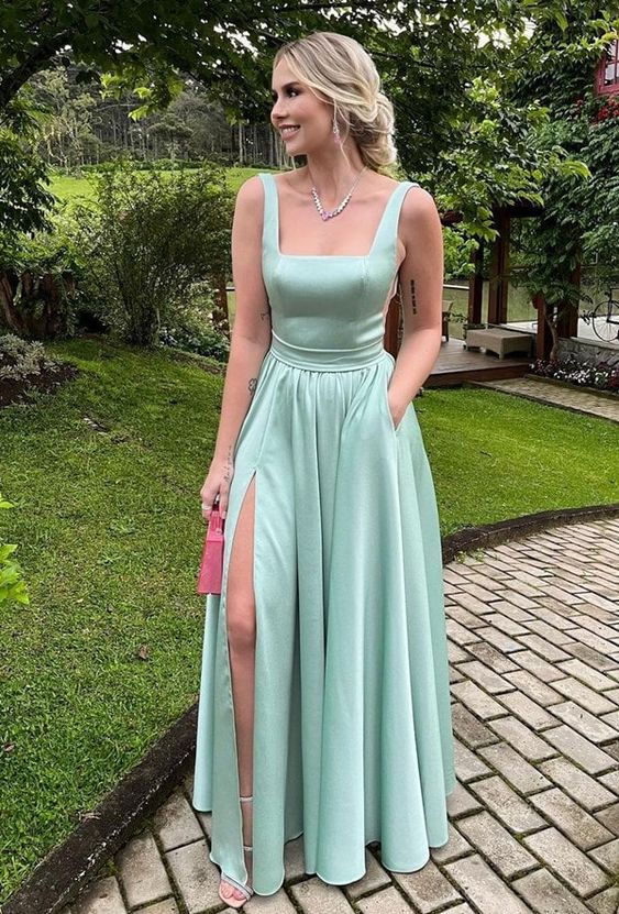 Wide Strap Prom Dresses