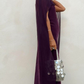 Elegant Purple Sheath/Column Prom Dress,Classy Party Gown  Y4747