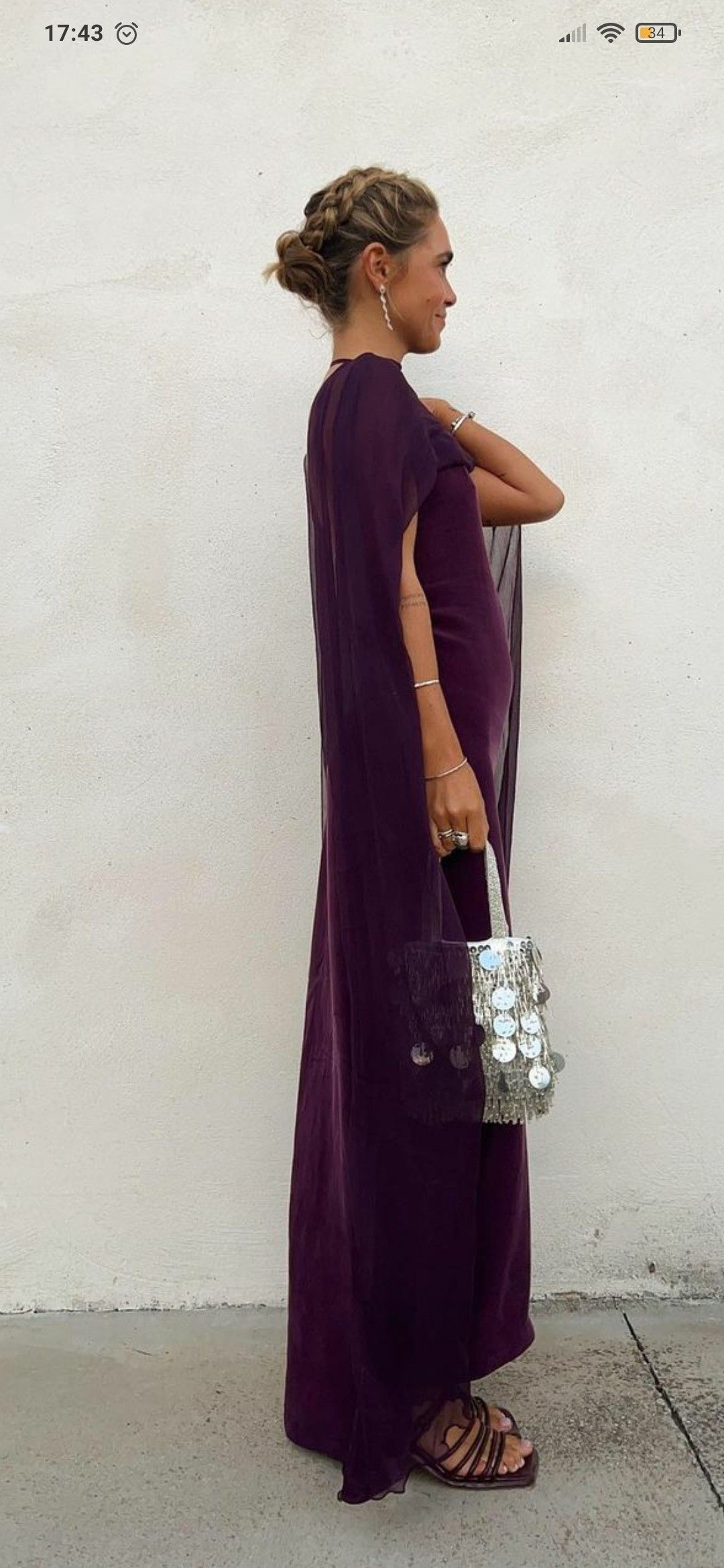 Elegant Purple Sheath/Column Prom Dress,Classy Party Gown  Y4747