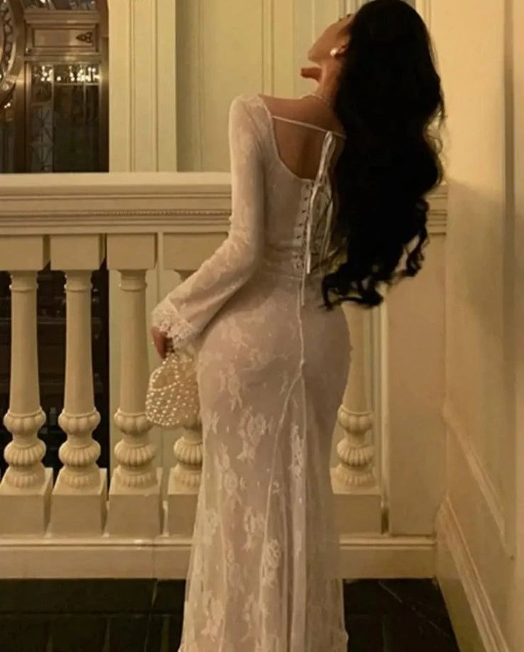 Vintage Mermaid Lace Prom Dress Elegant Apricot Square Collar Evening Party Gown Y7572