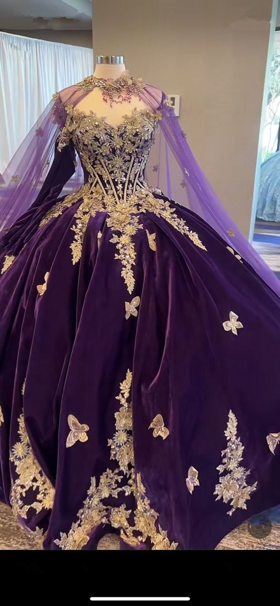 Dark Purple Sweet 16 Dress