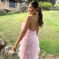 18th birthday dress Long Pink Prom Dress Y77