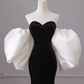 Black one-shoulder evening dress high-end mermaid banquet temperament prom dress Y4382