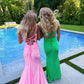 Backless Pink Prom Dress,Classy Mermaid Pink Formal Gown Y1536