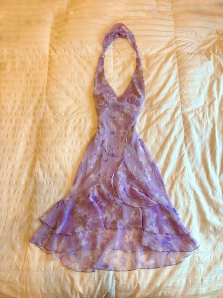 Lavender Halter Short Chiffon Homecoming Dress Cocktail Dress Y8102