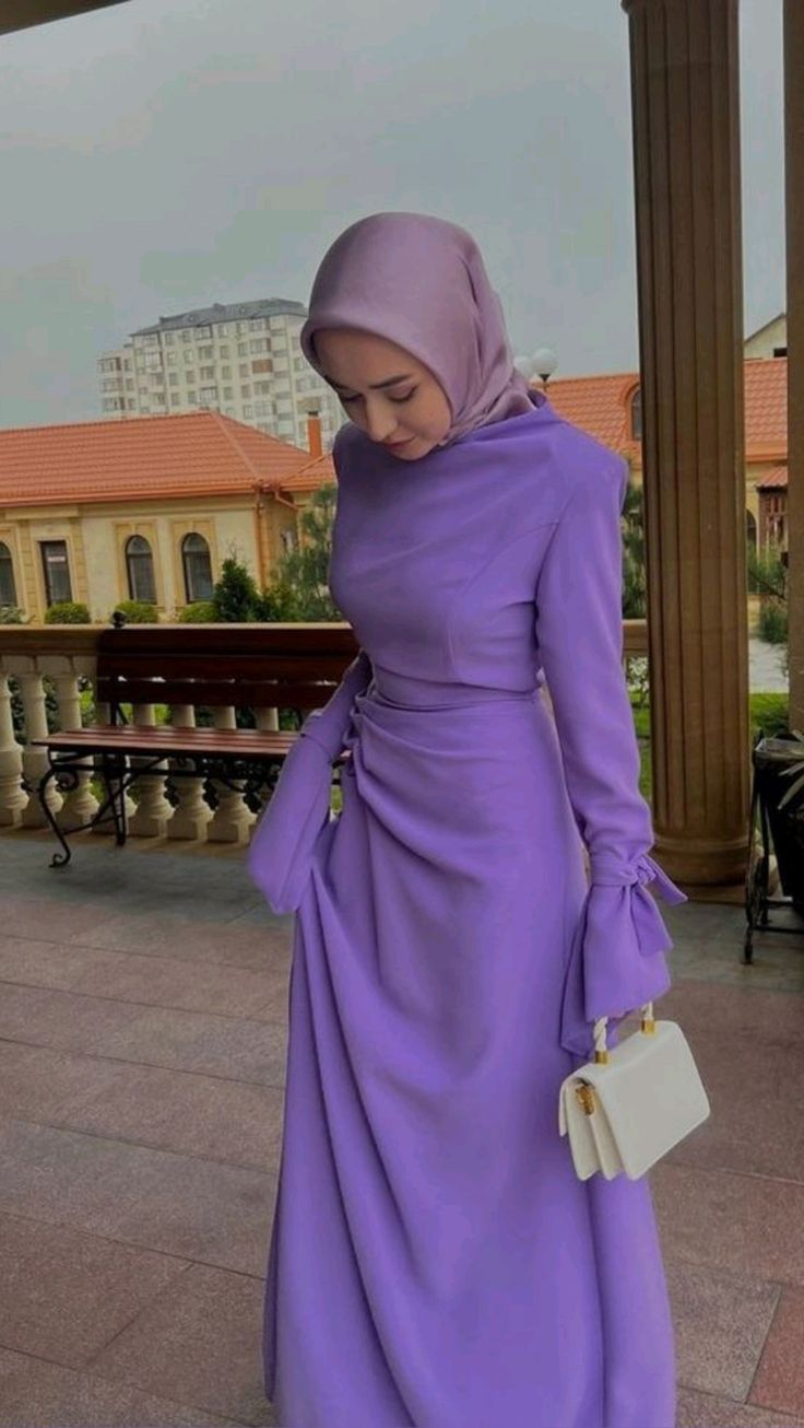 Lavender Modest Dresses