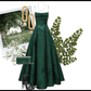 Emerald Green A-line Spaghetti Straps Prom Dress,Chic Evening Dress Y1799