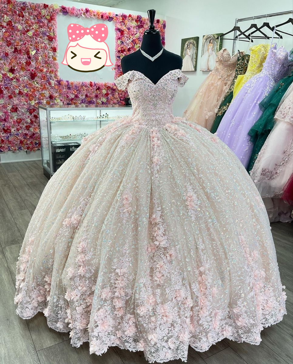 princess pink ball gown