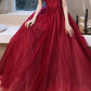 Pink Tulle Beaded Princess Prom Dress Off The Shoulder Ball Gown Evening Dress Y7584