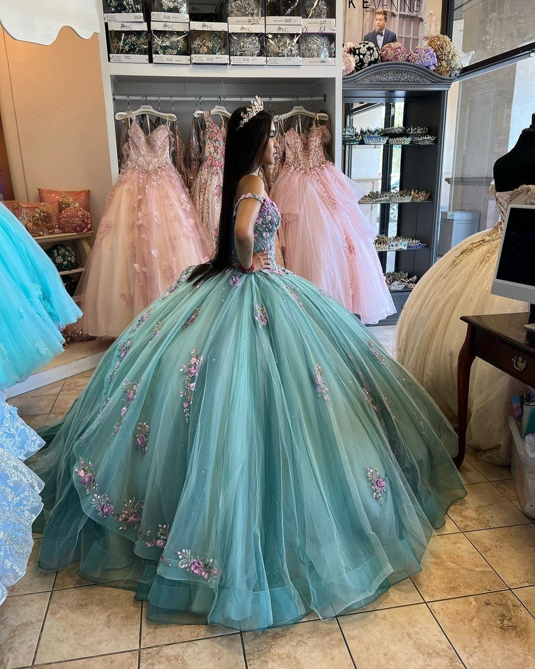 Tiffany Blue Sweet 16 Dresses