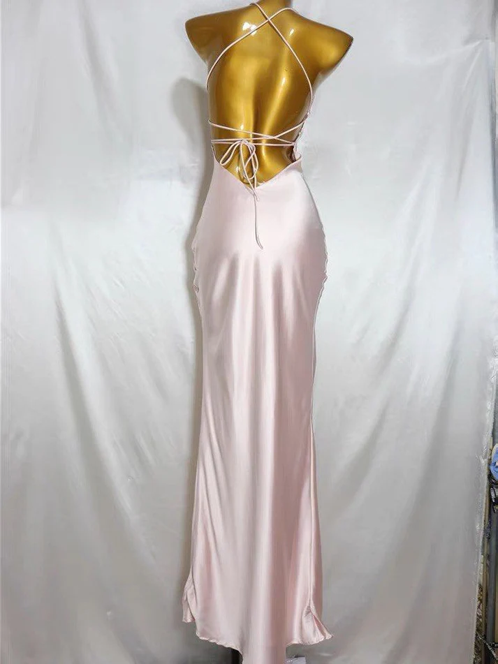 Pink Bodycon Long Prom Dress Evening Dress Y8158