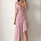 Charming Midi-length Prom Dress with Irregular Hem Y4716