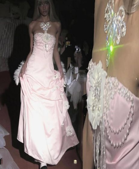 Charming Pink Strapless Long Satin Prom Dresss Formal Evening Dress Ball Gown  Y8192