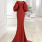 Charming Mermaid Satin Prom Dress,Vintage Evening Dress Y4371