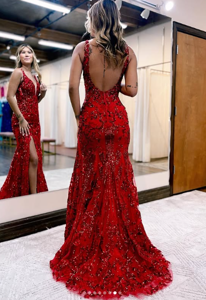 Elegant Open Back Unique Long Prom Dress,Y2533