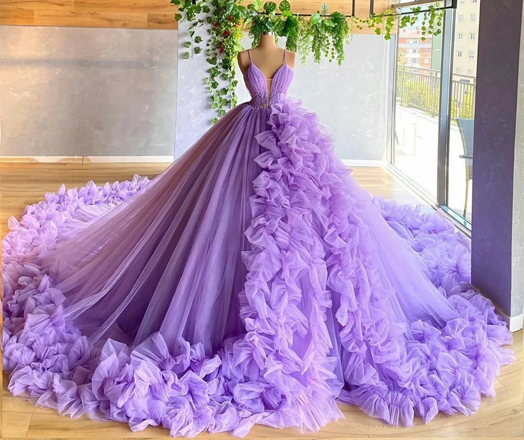 Purple Ball Gown Wedding Dresses