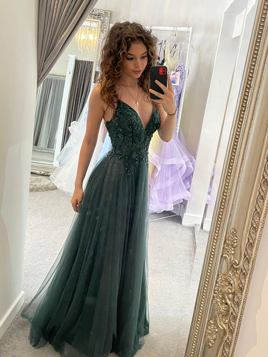 elegant green prom dress party dresses, formal dress Y4543