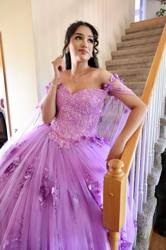 light purple sweet 15 dresses purple