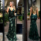 Green sequin prom dress, new design dress prom,  sparkly evening dress Y6652