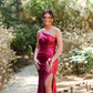 Charming Mermaid Sequins Prom Dress With Split Y5636