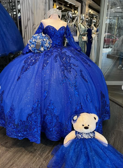 Luxurious Royal Blue Quinceanera Dress,Royal Blue Ball Gown Sweet 16 Dress Y1130