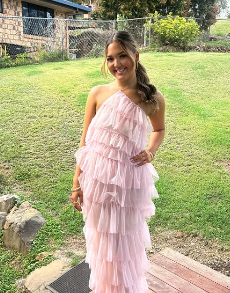 18th birthday dress Long Pink Prom Dress Y77