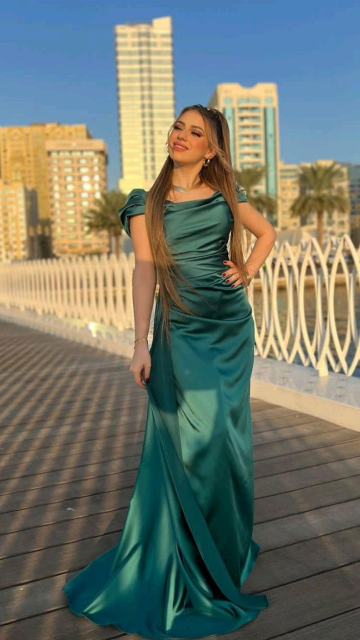 Off Shoulder Satin Long Evening Prom Dresses, Custom Prom Dresses Y5523