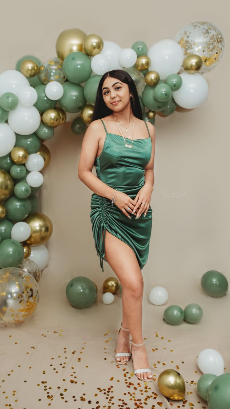 Green Spaghetti Straps Homecoming Dress,18th Birthday Party Dress Y262 –  Simplepromdress