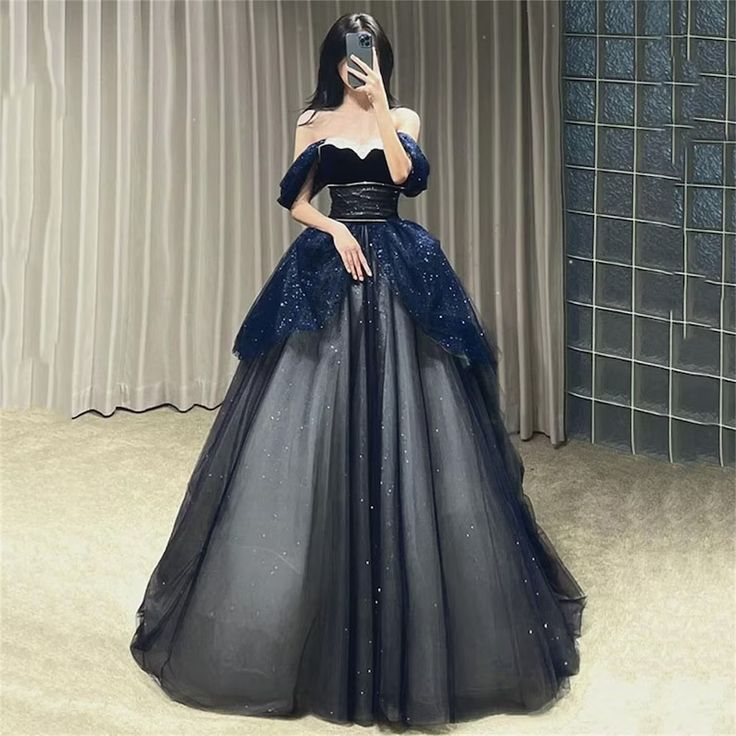 Gothic Ballroom Prom Dress