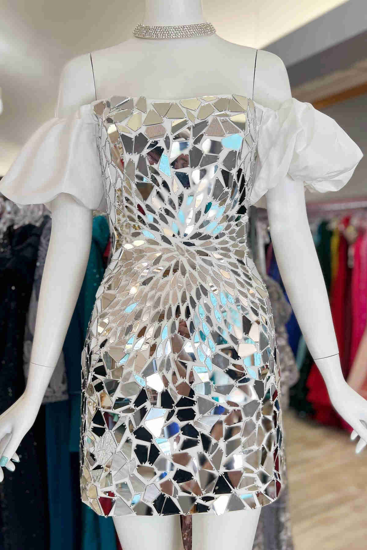 Recycled CD Dress