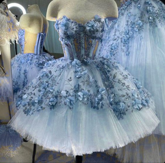 Short Blue Fairy Dress