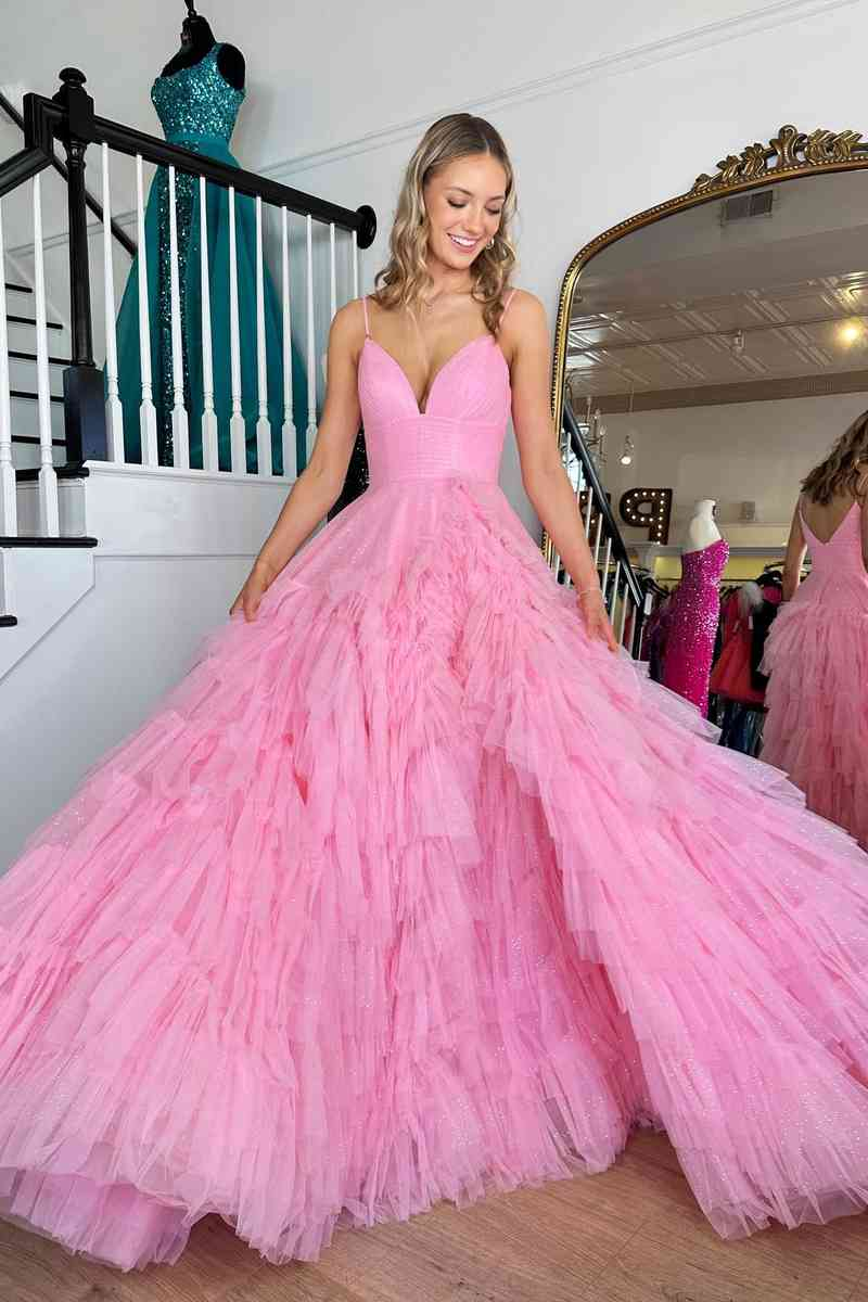 princess dark pink gown