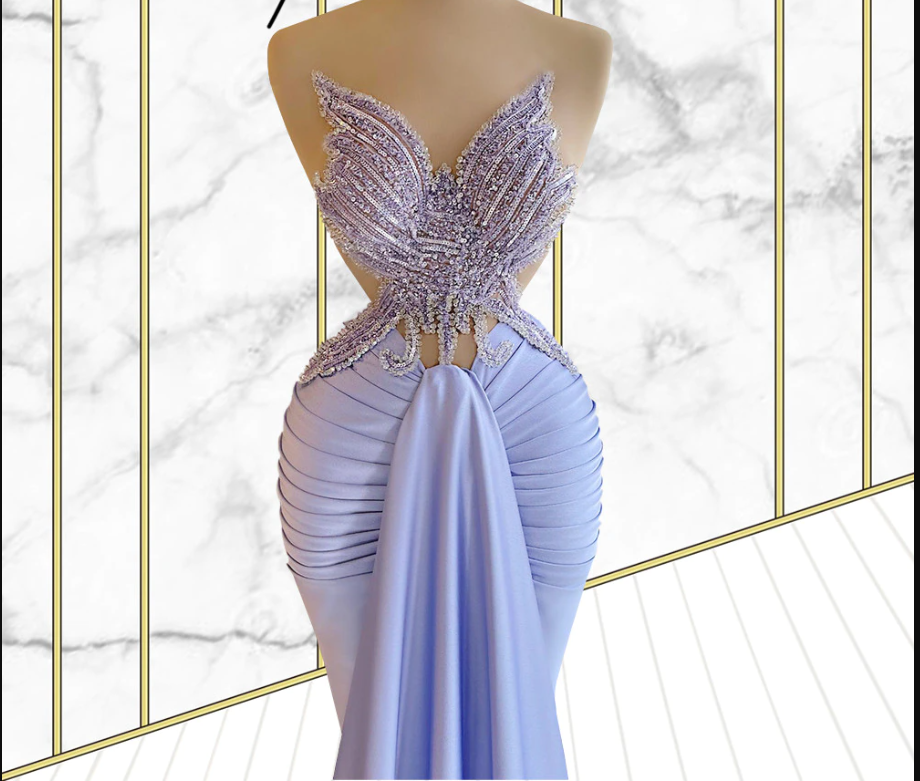 All Crystal Dress Prom