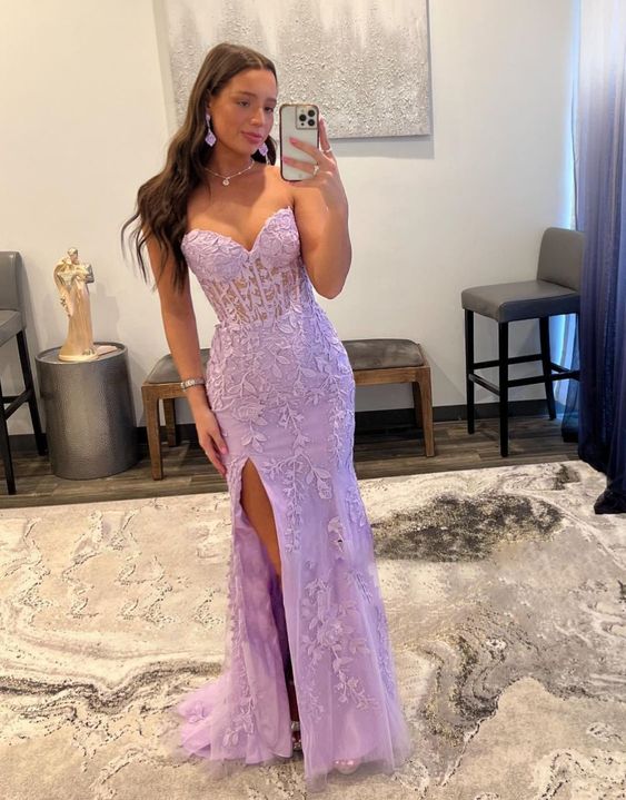 Mermaid Sweetheart Prom Dress With Appliques Y1737